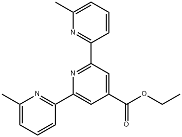 6,6''-DIMETHYL-[2,2':6',2''-TERPYRIDINE]-4'-CARBOXYLIC ACID ETHYL ESTER Structure