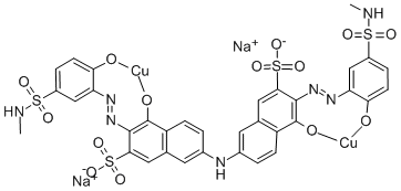 disodium [mu-[[7,7'-iminobis[4-hydroxy-3-[[2-hydroxy-5-(N-methylsulphamoyl)phenyl]azo]naphthalene-2-sulphonato]](6-)]]dicuprate(2-) Structure