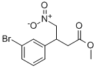 METHYL 3-(3-BROMOPHENYL)-4-NITROBUTANOATE Structure