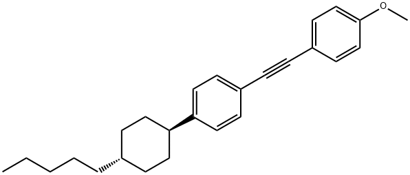 TRANS-1-(2-(4-METHOXYPHENYL)ETHYNYL)-4-(4-PENTYLCYCLOHEXYL)BENZENE Structure