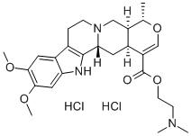 2-(dimethylamino)ethyl (3beta,19alpha,20alpha)-16,17-didehydro-10,11-dimethoxy-19-methyloxayohimban-16-carboxylate dihydrochloride Structure
