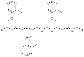 포름알데하이드, (클로로메틸)옥시란과 메틸페놀과의 중합체 구조식 이미지