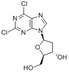 2,6-Dichloropurine-2'-deoxyriboside 구조식 이미지