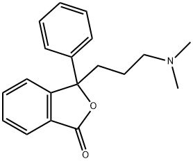 3-[3-(Dimethylamino)propyl]-3-phenyl-1(3H)-isobenzofuranone 구조식 이미지