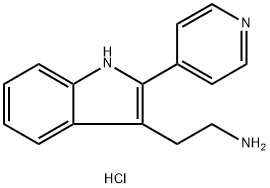 2-(2-PYRIDIN-4-YL-1H-INDOL-3-YL)ETHANAMINE MONOHYDROCHLORIDE 구조식 이미지