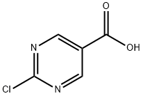 2-Chloropyrimidine-5-carboxylic acid 구조식 이미지
