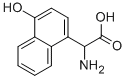 AMINO-(4-HYDROXY-NAPHTHALEN-1-YL)-ACETIC ACID 구조식 이미지