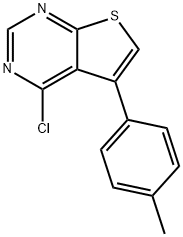 4-Хлор-5-(п-толил) тиено [2,3-D] пиримидин структурированное изображение
