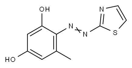 5-METHYL-4-(2-THIAZOLYLAZO)RESORCINOL Structure