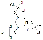 Hexahydro-1,3,5-tris[(trichloromethyl)thio]-1,3,5-triazine Structure