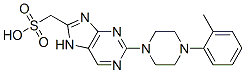 methanesulfonic acid, 2-[4-(2-methylphenyl)piperazin-1-yl]-7H-purine Structure