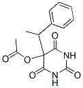 5-(Acetoxy)-5-(1-phenylethyl)barbituric acid 구조식 이미지
