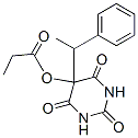 5-(1-Phenylethyl)-5-propionyloxybarbituric acid Structure