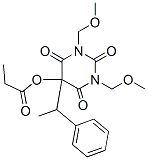 [1,3-bis(methoxymethyl)-2,4,6-trioxo-5-(1-phenylethyl)-1,3-diazinan-5- yl] propanoate 구조식 이미지