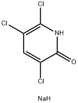 Sodium 3,5,6-trichloropyridin-2-olate 구조식 이미지