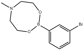 3-BROMOBENZENEBORONIC ACID N-METHYLDIETHANOLAMINE ESTER Structure