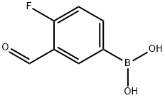 4-фтор-3-формилфенилборная кислота структурированное изображение