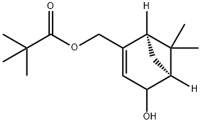 2,2-DiMethyl-propanoic Acid [(1R,5S)-4-Hydroxy-6,6-diMethylbicyclo[3.1.1]hept-2-en-2-yl]Methyl Ester Structure
