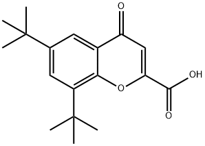 6,8-DI(TERT-BUTYL)-4-OXO-4H-CHROMENE-2-CARBOXYLIC ACID Structure