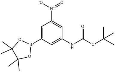 (3-BOC-AMINO-5-NITROPHENYL)BORONIC ACID Structure