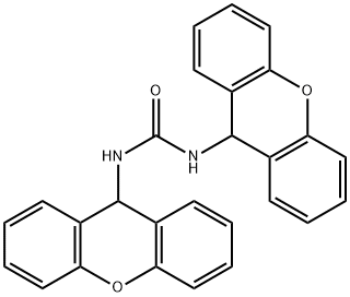 1,3-di-9H-xanthen-9-ylurea Structure