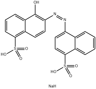 디소듐5-하이드록시-6-[(4-설포나토나프틸)아조]나프탈렌설포네이트 구조식 이미지