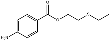 4-아미노벤조산2-(에틸티오)에틸에스테르 구조식 이미지