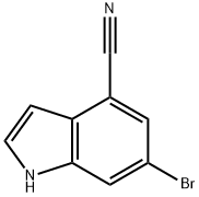 6-BROMO-4-CYANOINDOLE 구조식 이미지