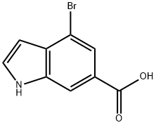 4-BROMO-6-INDOLECARBOXYLIC ACID Structure