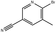 2-Bromo-5-cyano-3-picoline Structure