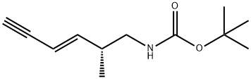 Carbamic acid, [(2R,3E)-2-methyl-3-hexen-5-ynyl]-, 1,1-dimethylethyl ester Structure