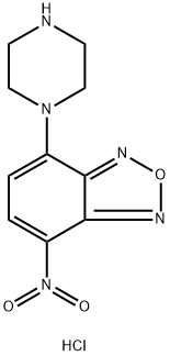 4-니트로-7-(1-피페라지닐)-2,1,3-벤족사디아졸염산염 구조식 이미지