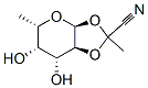 alpha-L-Galactopyranose, 1,2-O-[(1S)-1-cyanoethylidene]-6-deoxy- (9CI) Structure