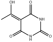 2,4,6(1H,3H,5H)-Pyrimidinetrione, 5-(1-hydroxyethylidene)- (9CI) Structure