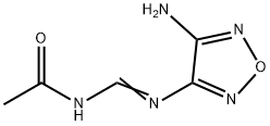 아세트아미드,N-[(4-아미노-1,2,5-옥사디아졸-3-일)이미노메틸]-(9Cl) 구조식 이미지