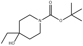 tert-butyl 4-ethyl-4-hydroxypiperidine-1-carboxylate Structure