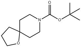 1,1-Dimethylethyl 1-oxa-8-azaspiro[4.5]decane-8-carboxylate 구조식 이미지