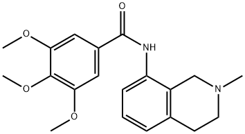 3,4,5-Trimethoxy-N-(1,2,3,4-tetrahydro-2-methylisoquinolin-8-yl)benzamide Structure