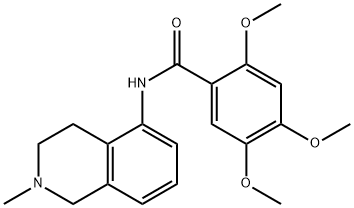 2,4,5-Trimethoxy-N-(1,2,3,4-tetrahydro-2-methylisoquinolin-5-yl)benzamide Structure
