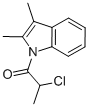 1H-Indole, 1-(2-chloro-1-oxopropyl)-2,3-dimethyl- (9CI) 구조식 이미지