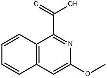 3-methoxy-1-Isoquinolinecarboxylic acid 구조식 이미지