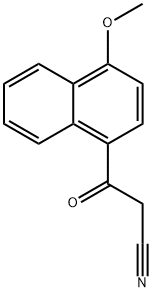 3-(4-METHOXY-1-NAPHTHYL)-3-OXOPROPANENITRILE Structure