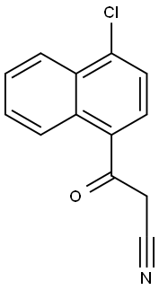 3-(4-CHLORO-1-NAPHTHYL)-3-OXOPROPANENITRILE Structure