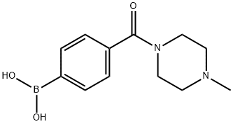 Boronic acid, [4-[(4-methyl-1-piperazinyl)carbonyl]phenyl]- (9CI) Structure