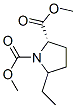 1,2-Pyrrolidinedicarboxylicacid,5-ethyl-,dimethylester,(2S)-(9CI) Structure