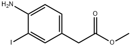 Methyl 2-(4-aMino-3-iodophenyl)acetate 구조식 이미지