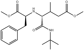 L-Phenylalanine, N-[(1R)-1-[[(1,1-dimethylethyl)amino]carbonyl]-4-methoxy-2-methyl-4-oxobutyl]-, methyl ester (9CI) Structure