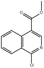 메틸1-클로로-4-이소퀴놀린카르복실레이트 구조식 이미지
