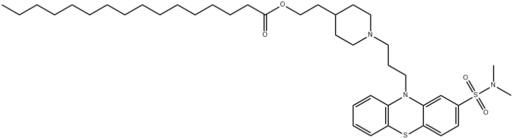 Pipotiazine palmitate 구조식 이미지