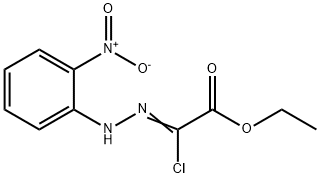 에틸2-클로로-2-[2-(2-니트로페닐)히드라조노]아세테이트 구조식 이미지